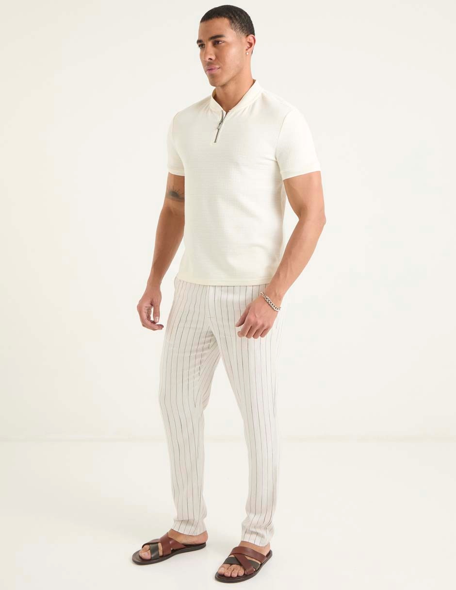 Playera cuello mao para hombre 3