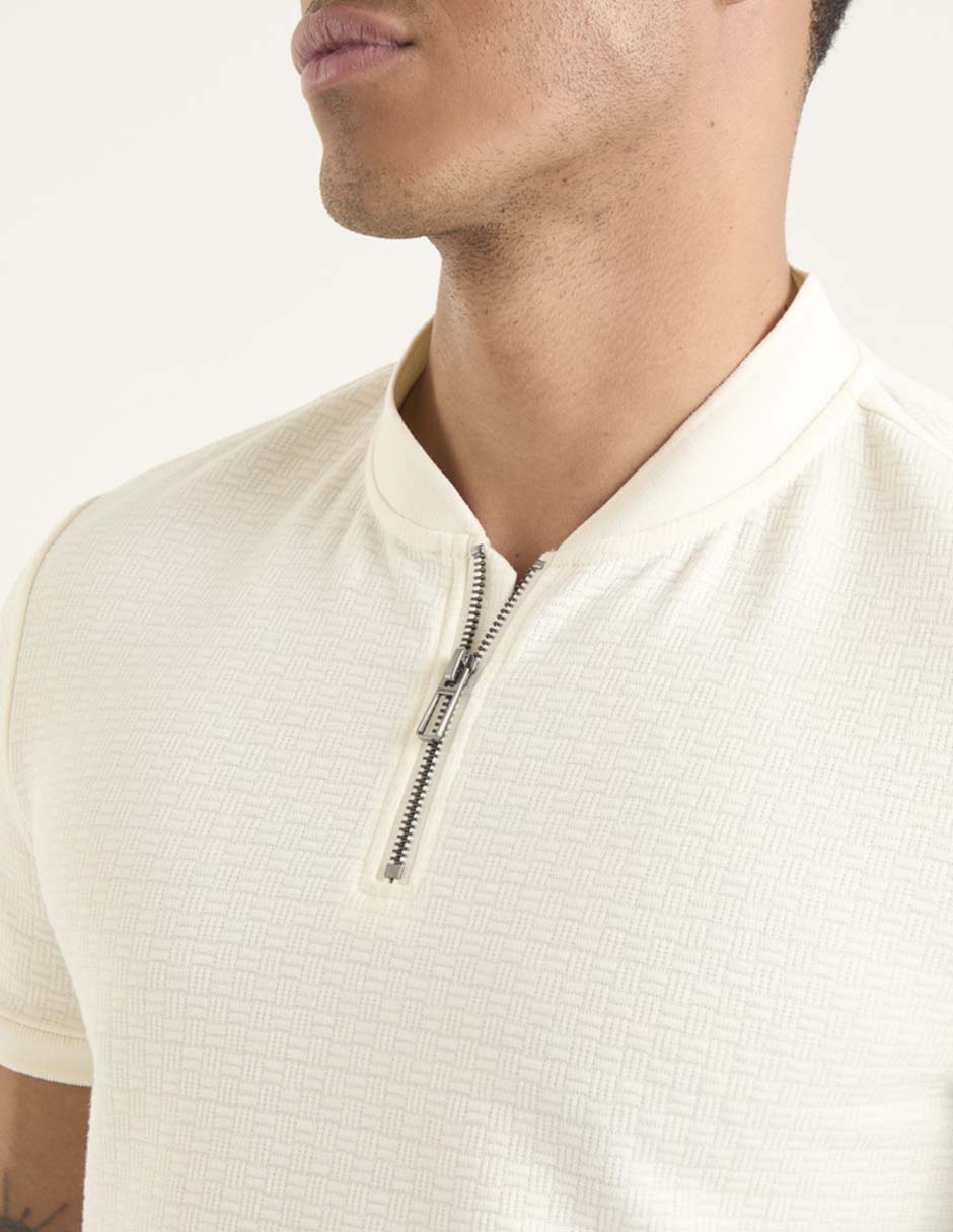 Playera cuello mao para hombre 4