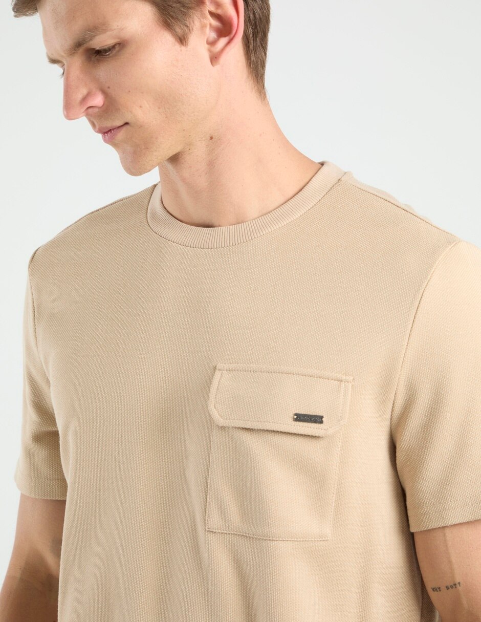 Playera cuello redondo para hombre 4