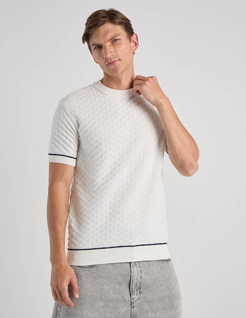 Playera cuello redondo para hombre