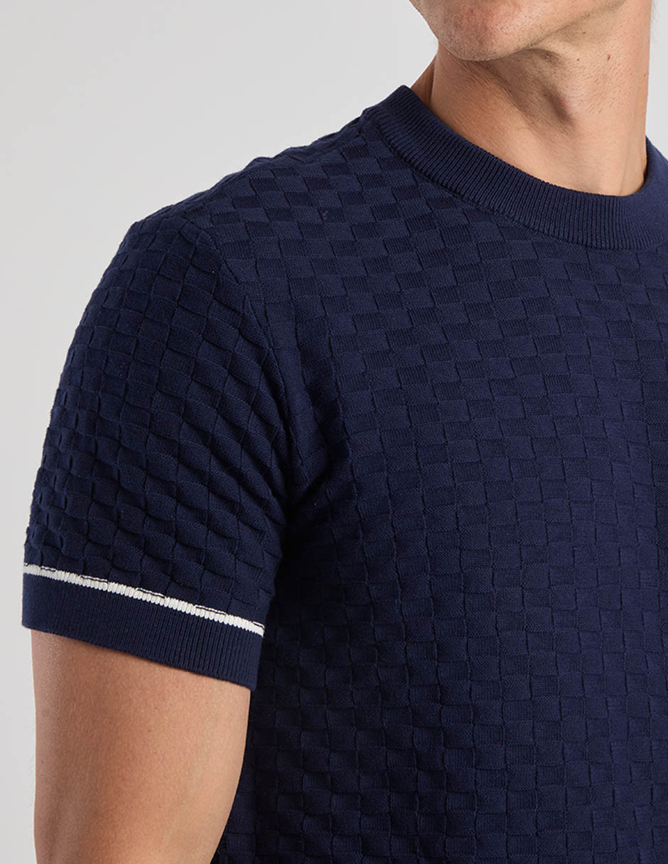 Playera contempo cuello redondo para hombre