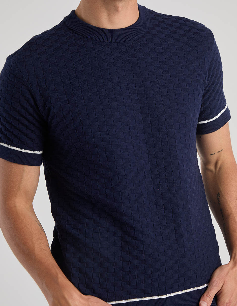 Playera contempo cuello redondo para hombre
