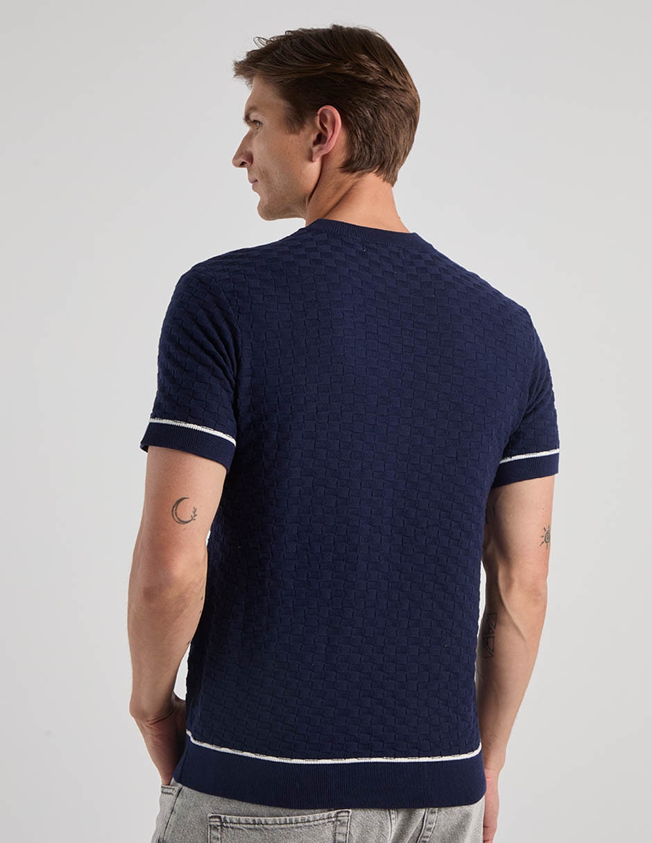 Playera contempo cuello redondo para hombre