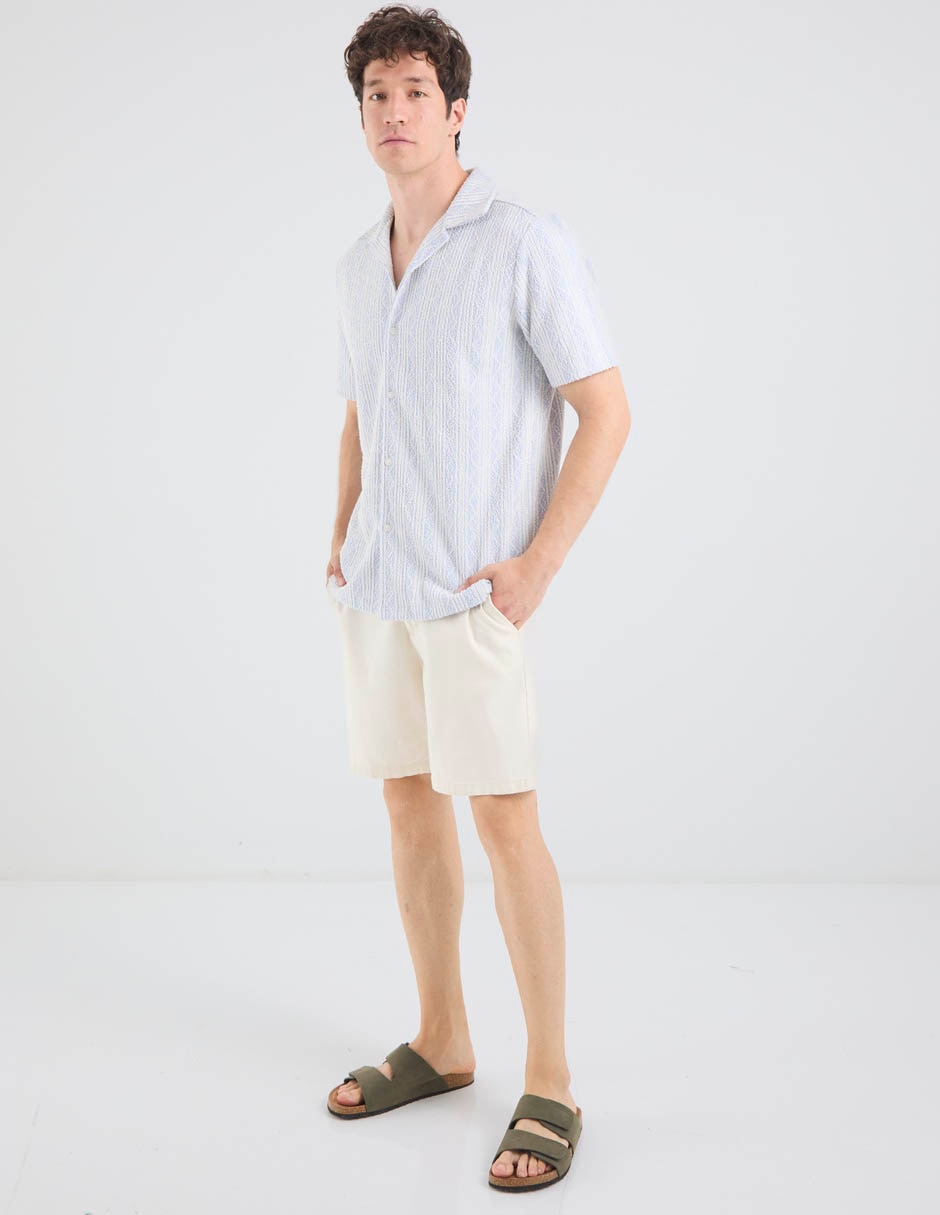 Camisa casual weekend manga corta para hombre 4