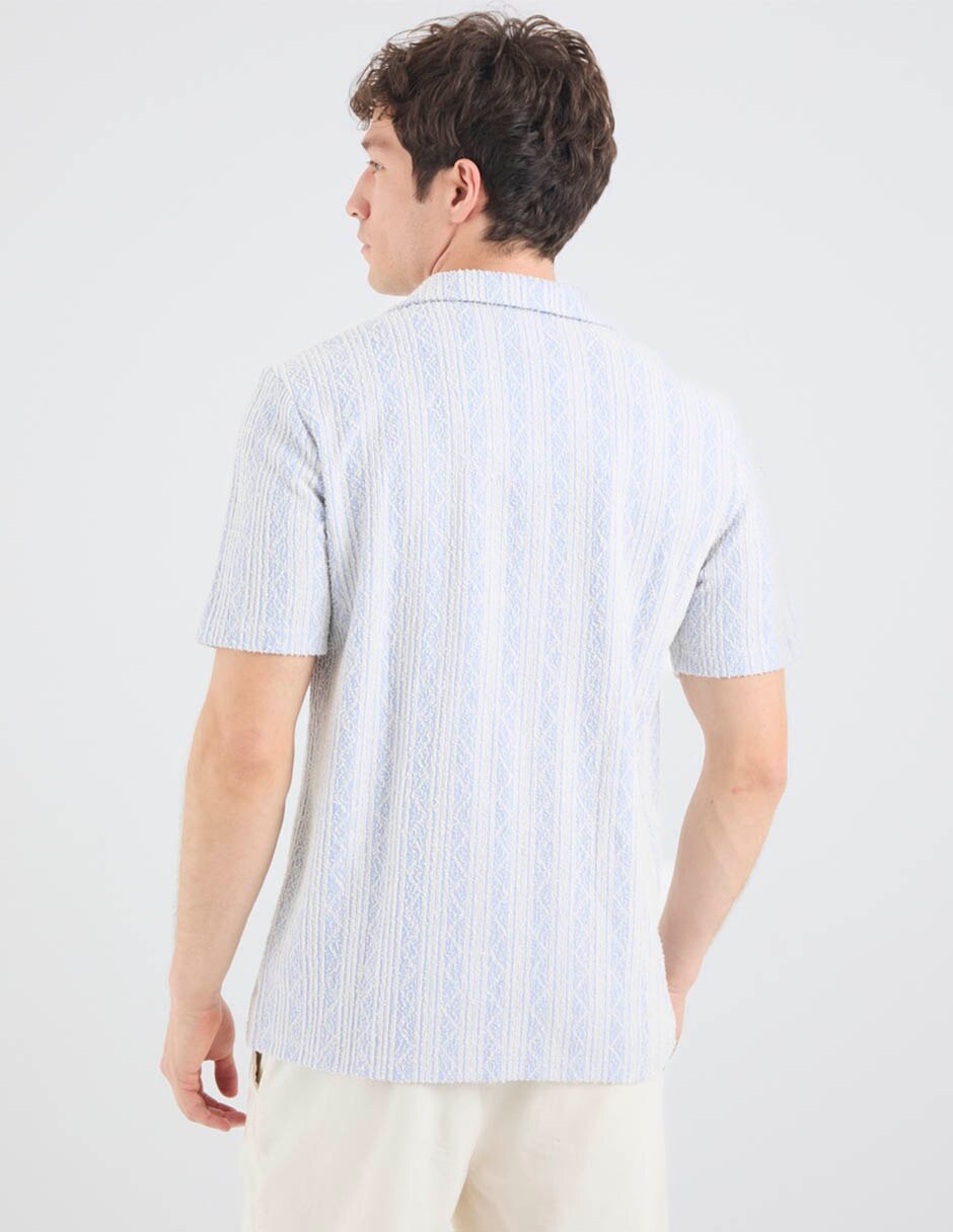 Camisa casual weekend manga corta para hombre