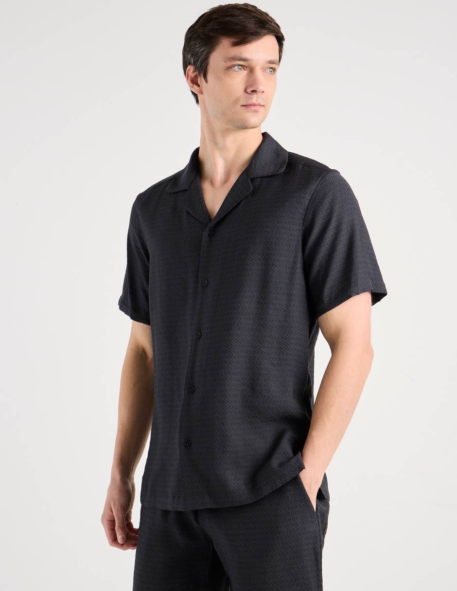 Camisa casual manga corta para hombre