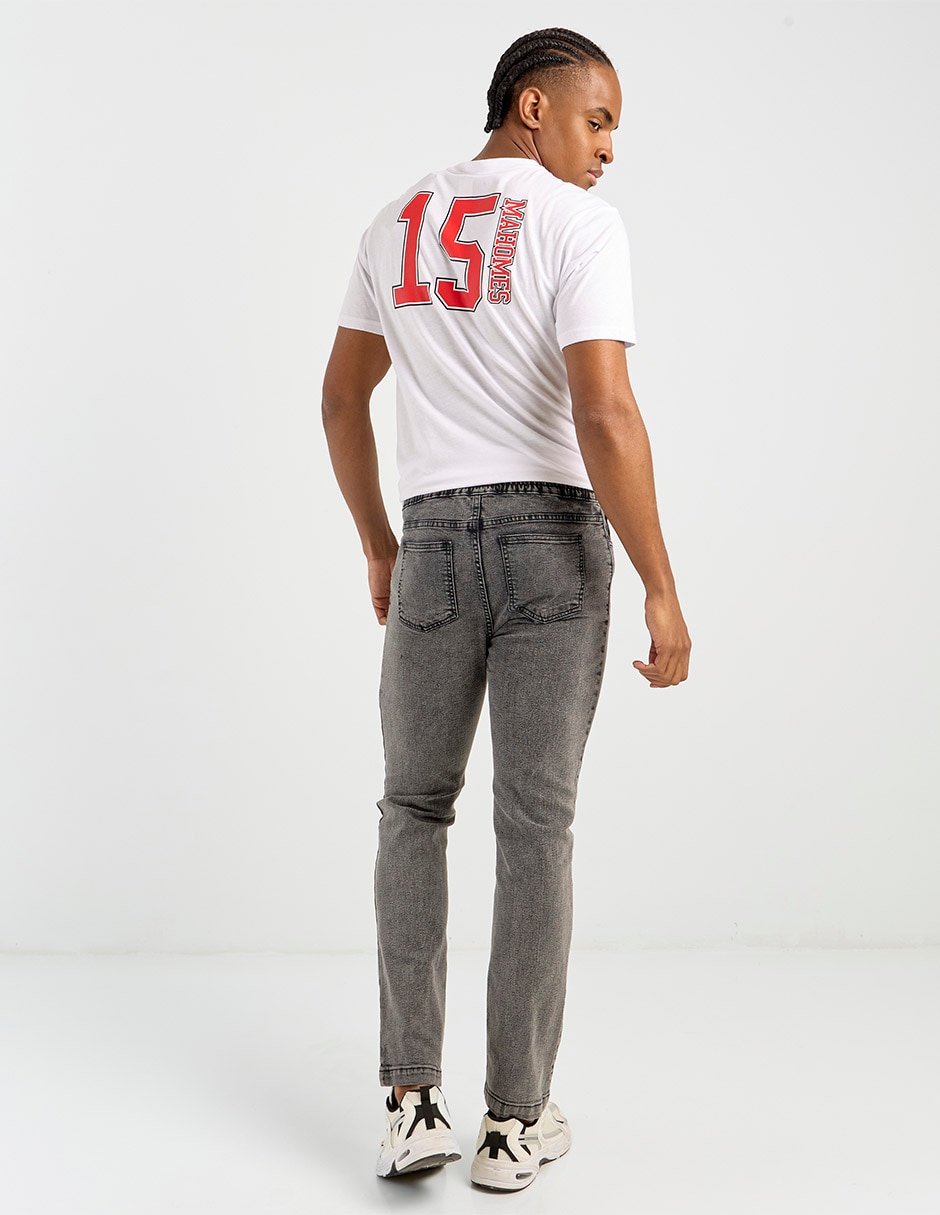 Jeans skinny lavado obscuro para hombre 5