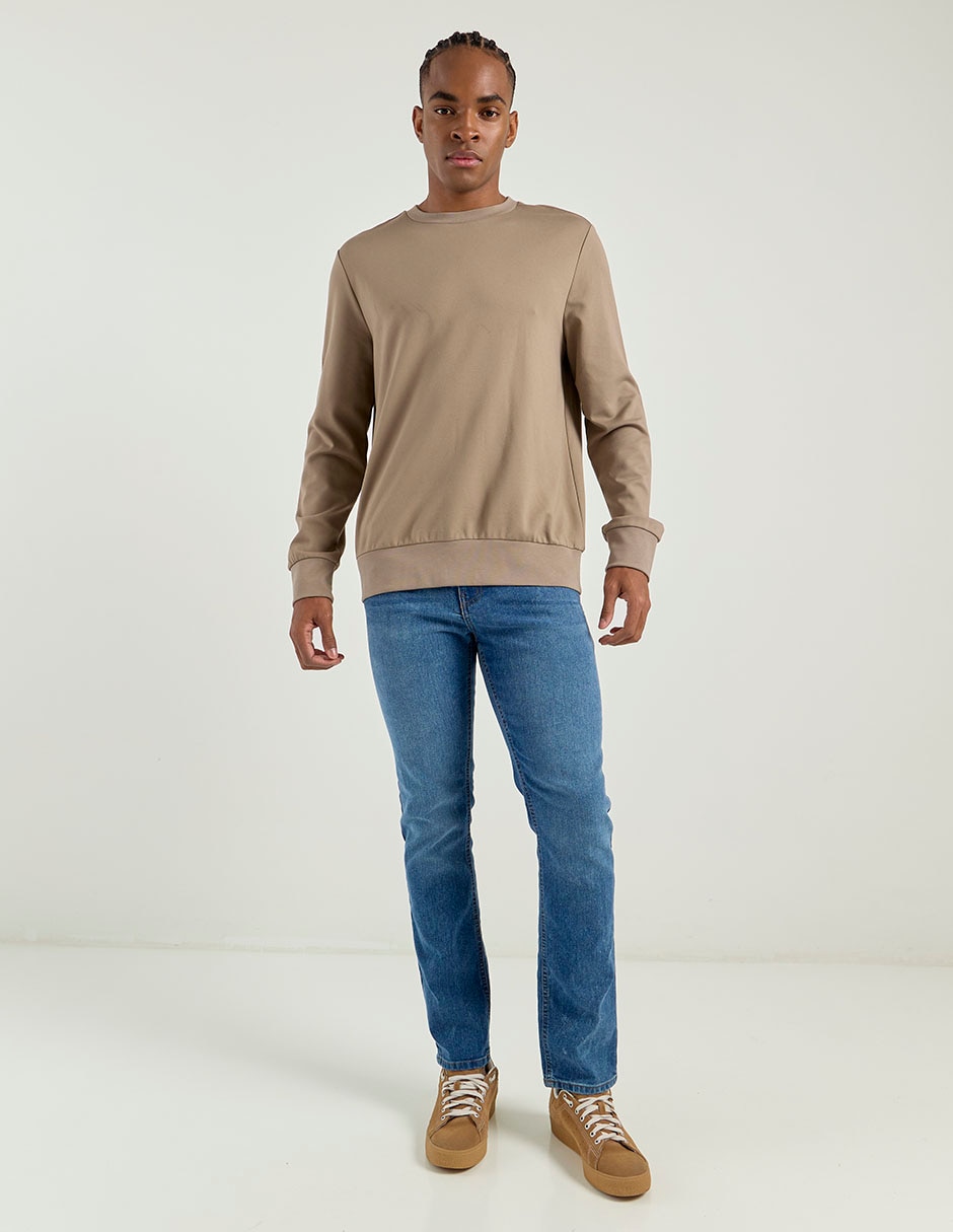 Jeans slim lavado medio para hombre 6