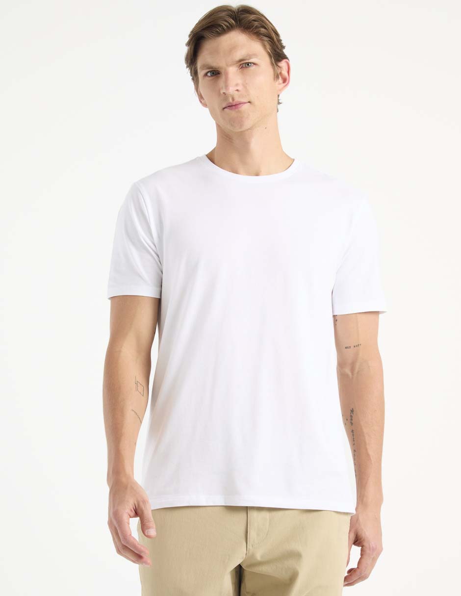 Playera cuello redondo para hombre