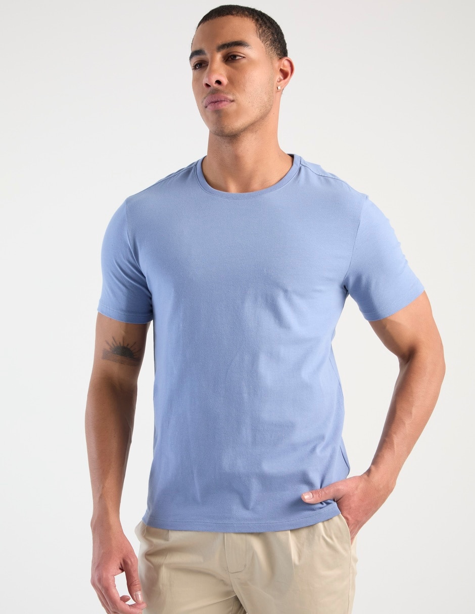 Playera cuello redondo para hombre