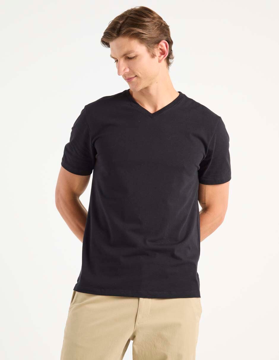 Playera cuello V para hombre Playera cuello V para hombre