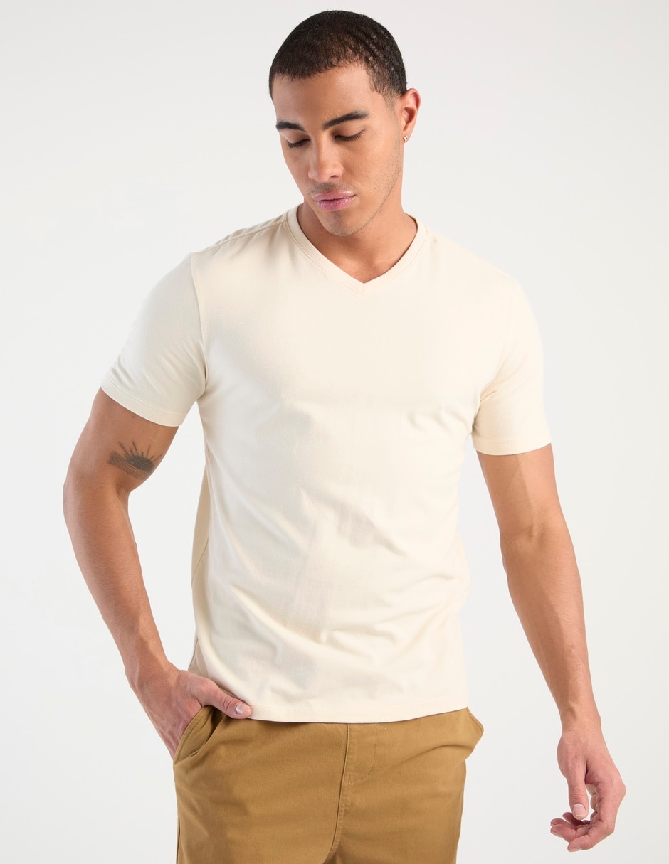Playera cuello V para hombre Playera cuello V para hombre