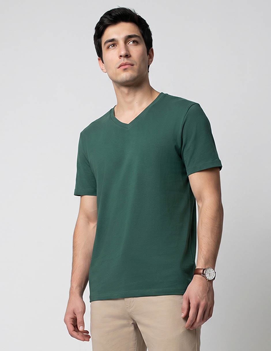 Playera cuello V para hombre Playera cuello V para hombre