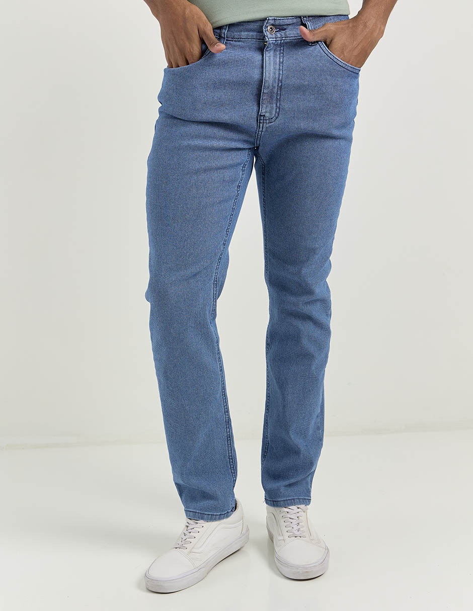 Jeans slim Contempo lavado medio para hombre