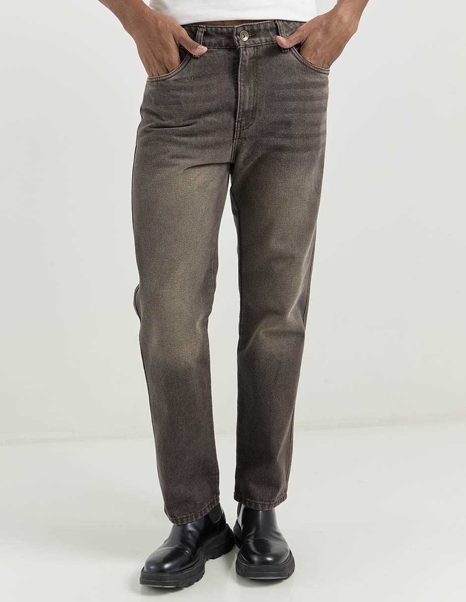 Jeans slim lavado stone wash para hombre