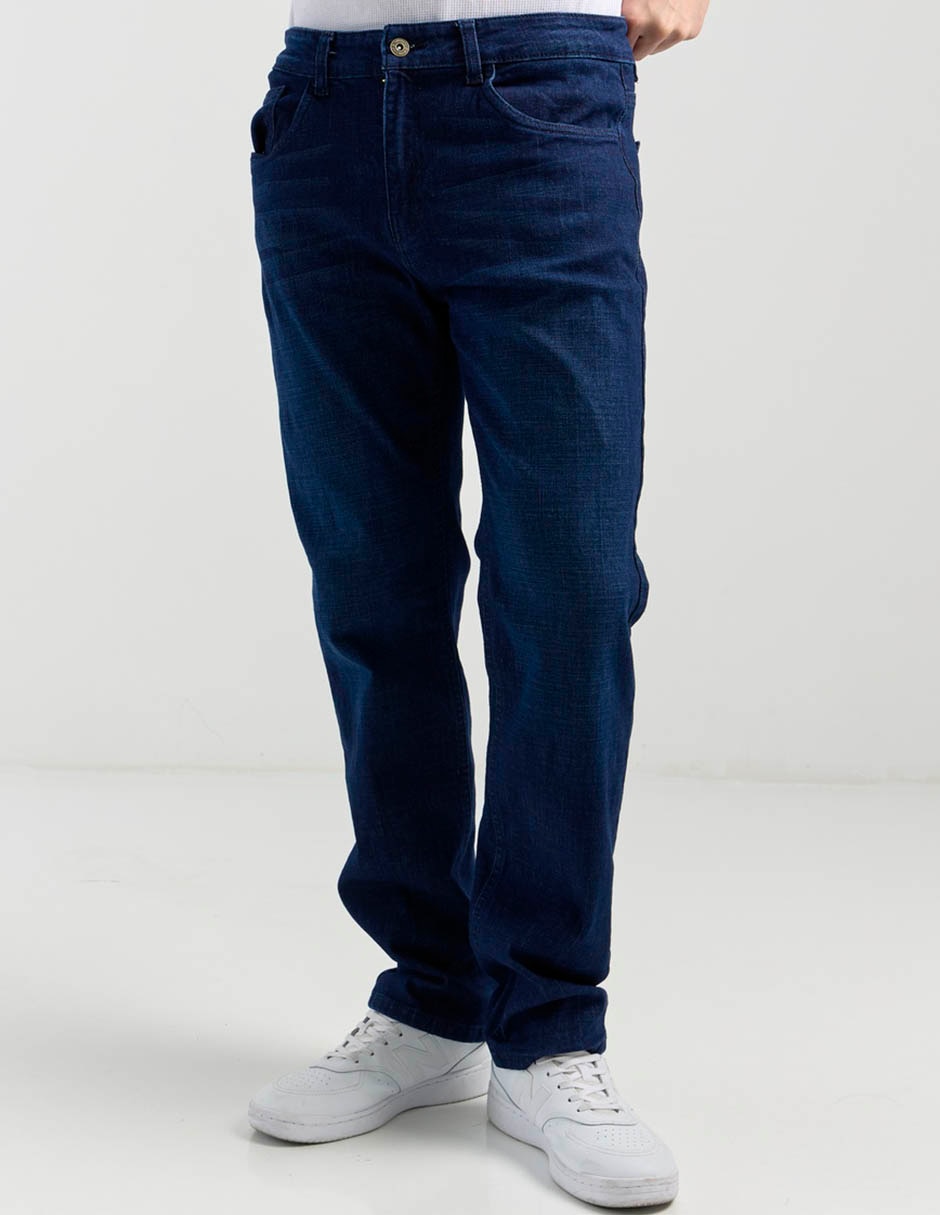 Jeans straight deslavado para hombre