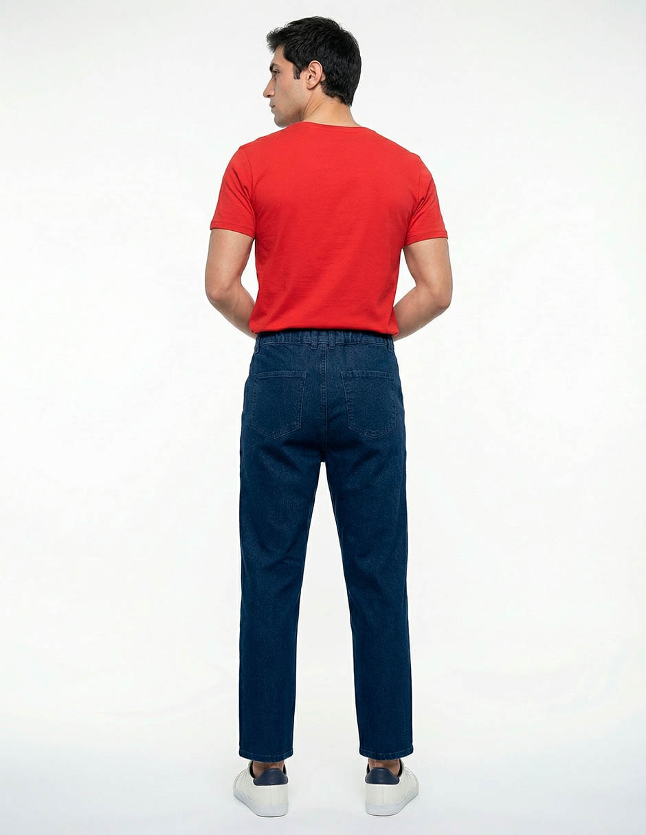 Jeans straight lavado obscuro para hombre 2