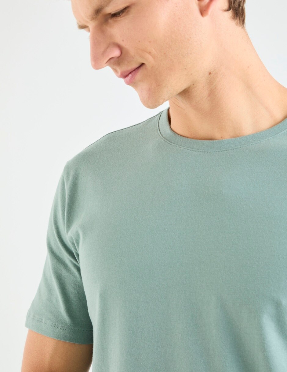Playera cuello redondo para hombre 4