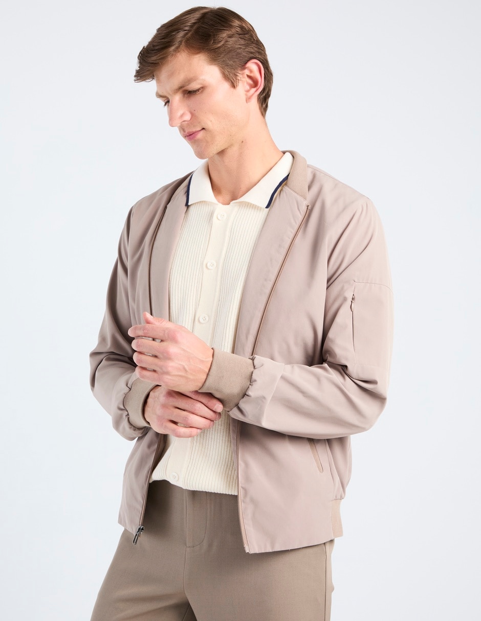 Chamarra casual con bolsillos para hombre 2
