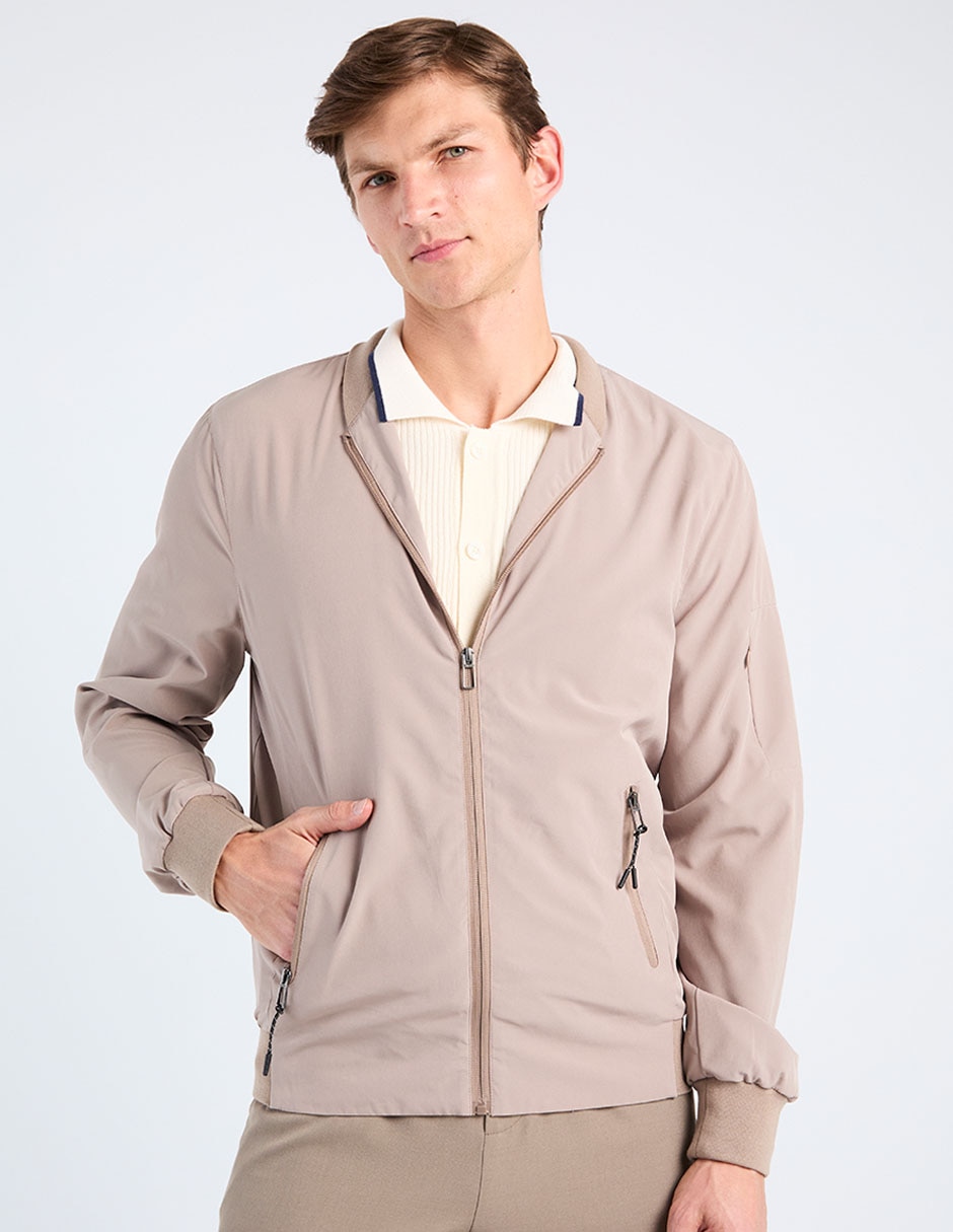 Chamarra casual con bolsillos para hombre Chamarra casual con bolsillos para hombre
