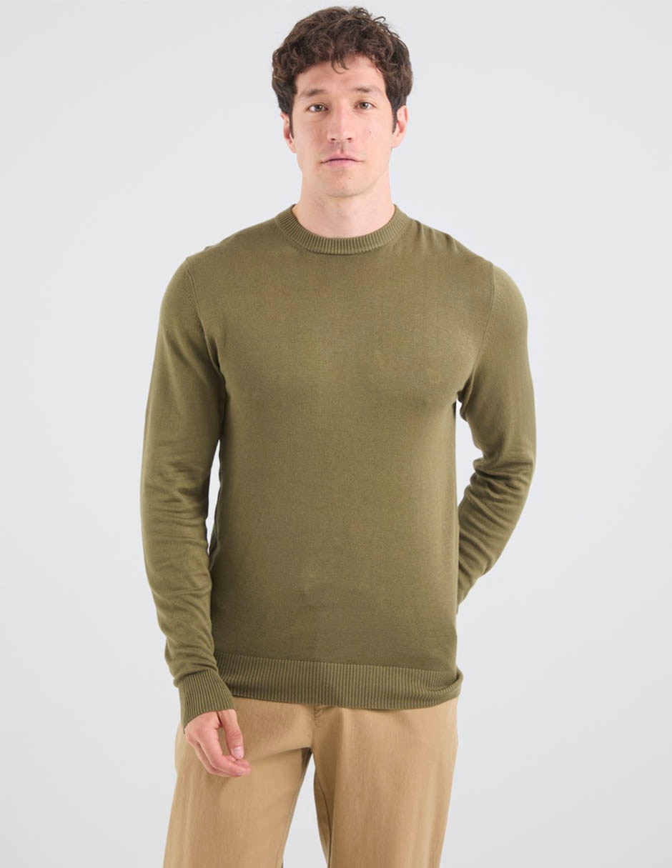 Suéter cuello redondo para hombre 1