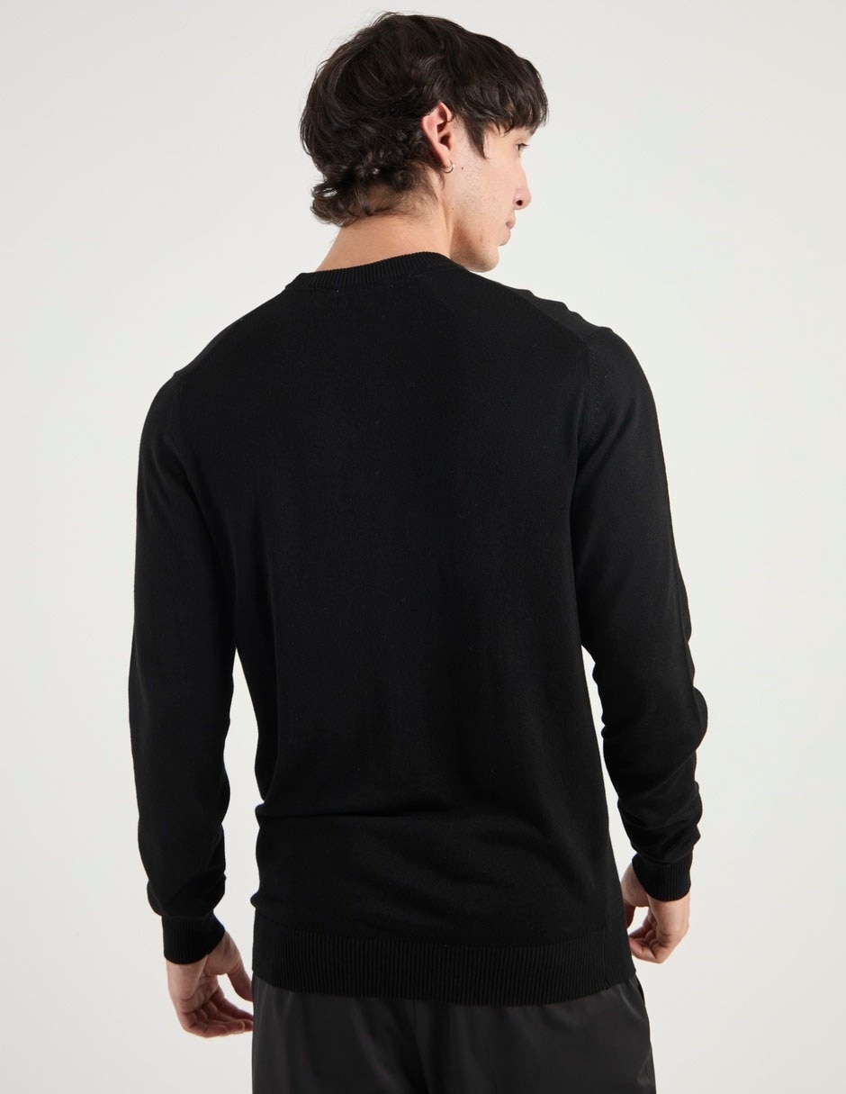 Suéter contempo cuello redondo para hombre