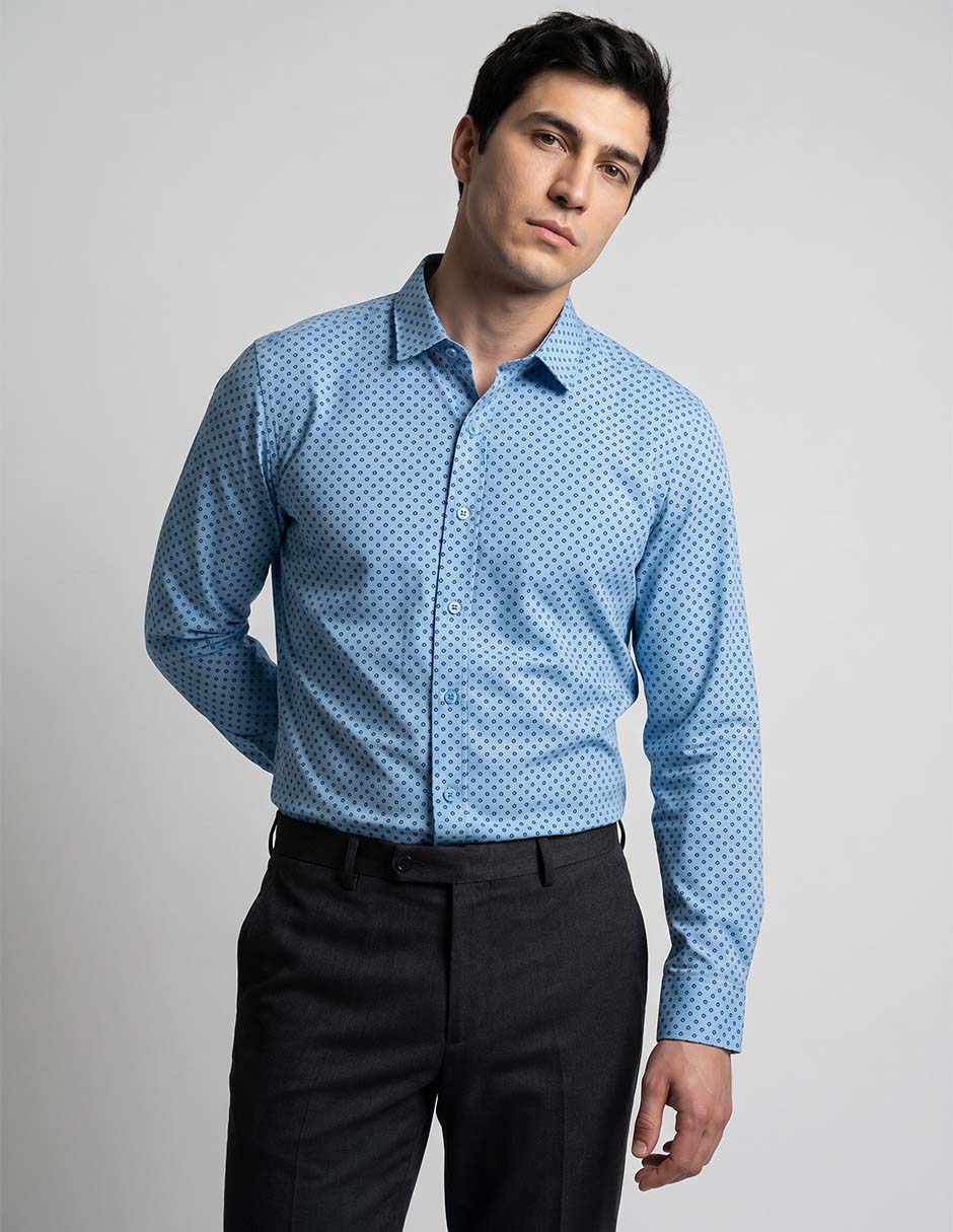 Camisa casual manga corta para hombre