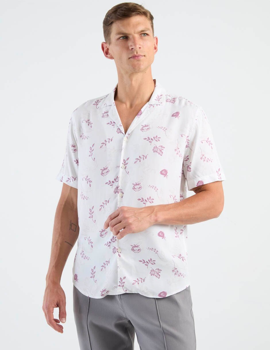 Camisa casual de algodón manga corta para hombre 1