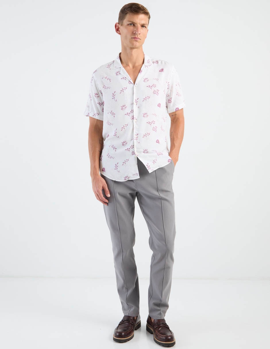 Camisa casual de algodón manga corta para hombre 3
