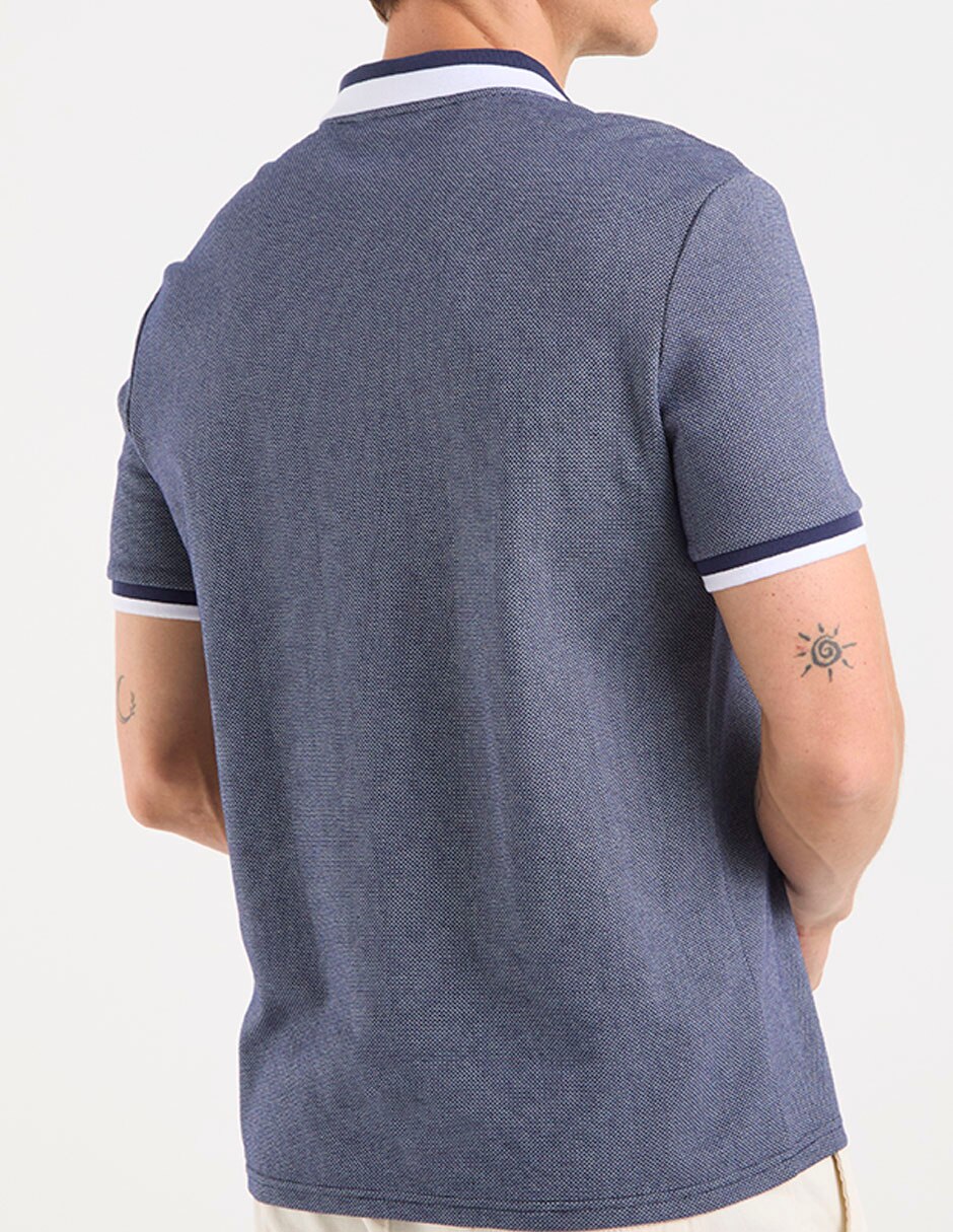 Playera cuello camisero para hombre 5