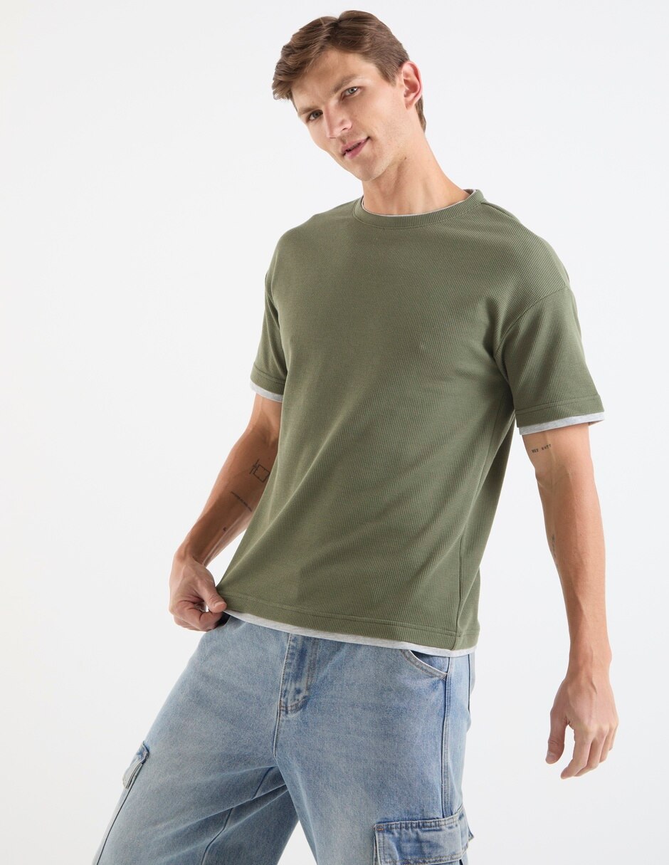 Playera Contempo cuello redondo para hombre