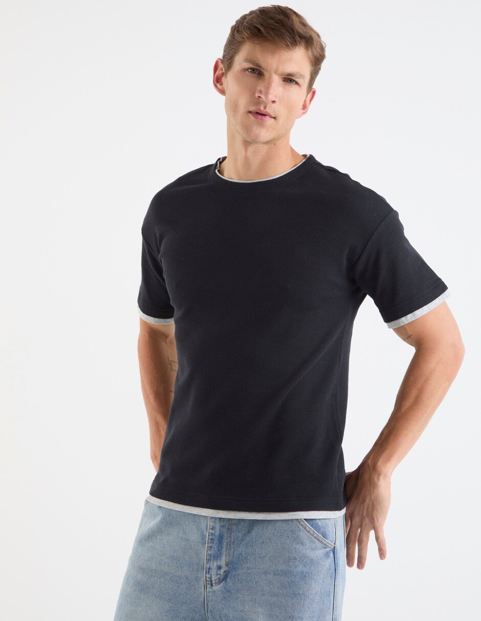 Playera cuello redondo para hombre 1