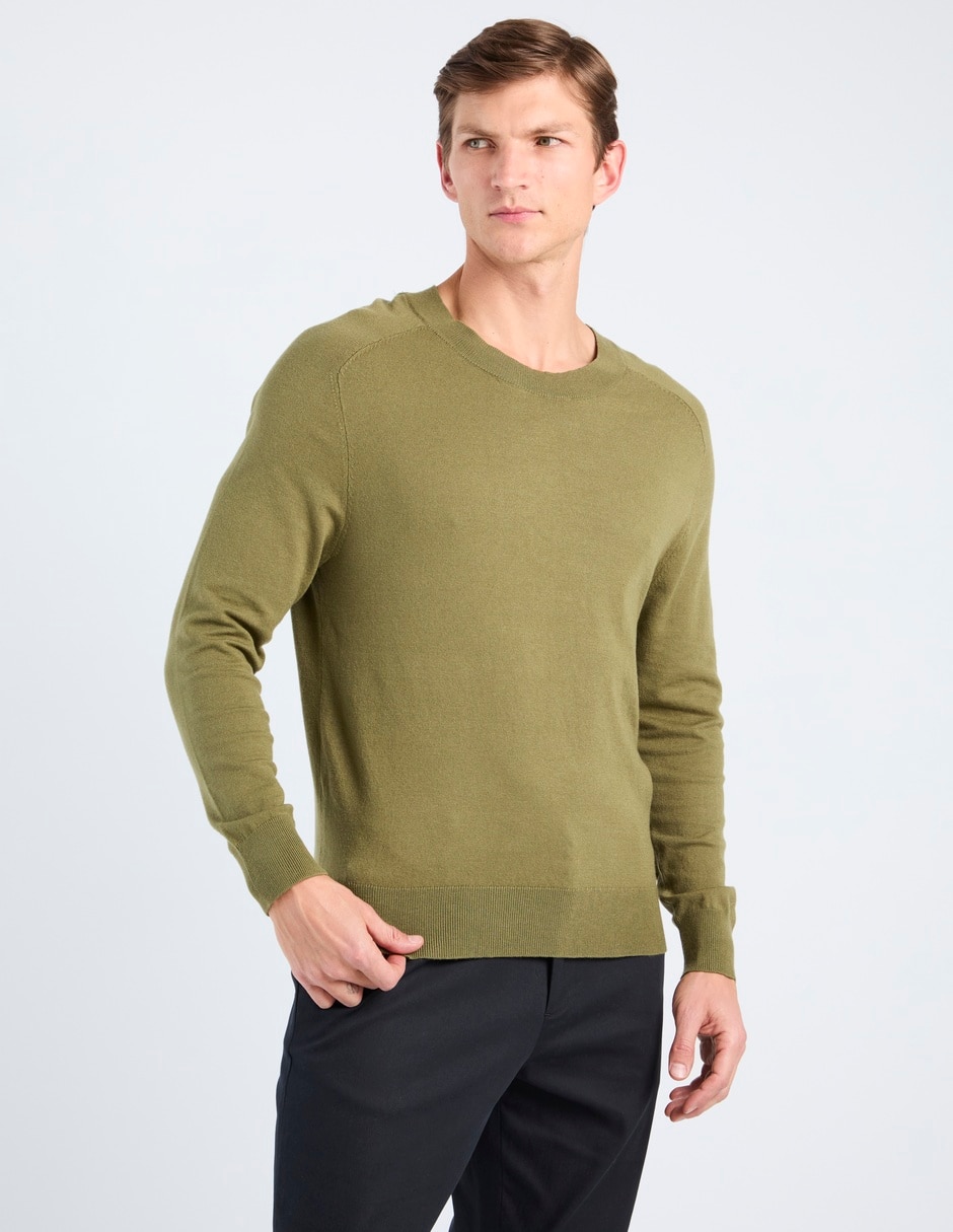 Suéter cuello redondo para hombre 2