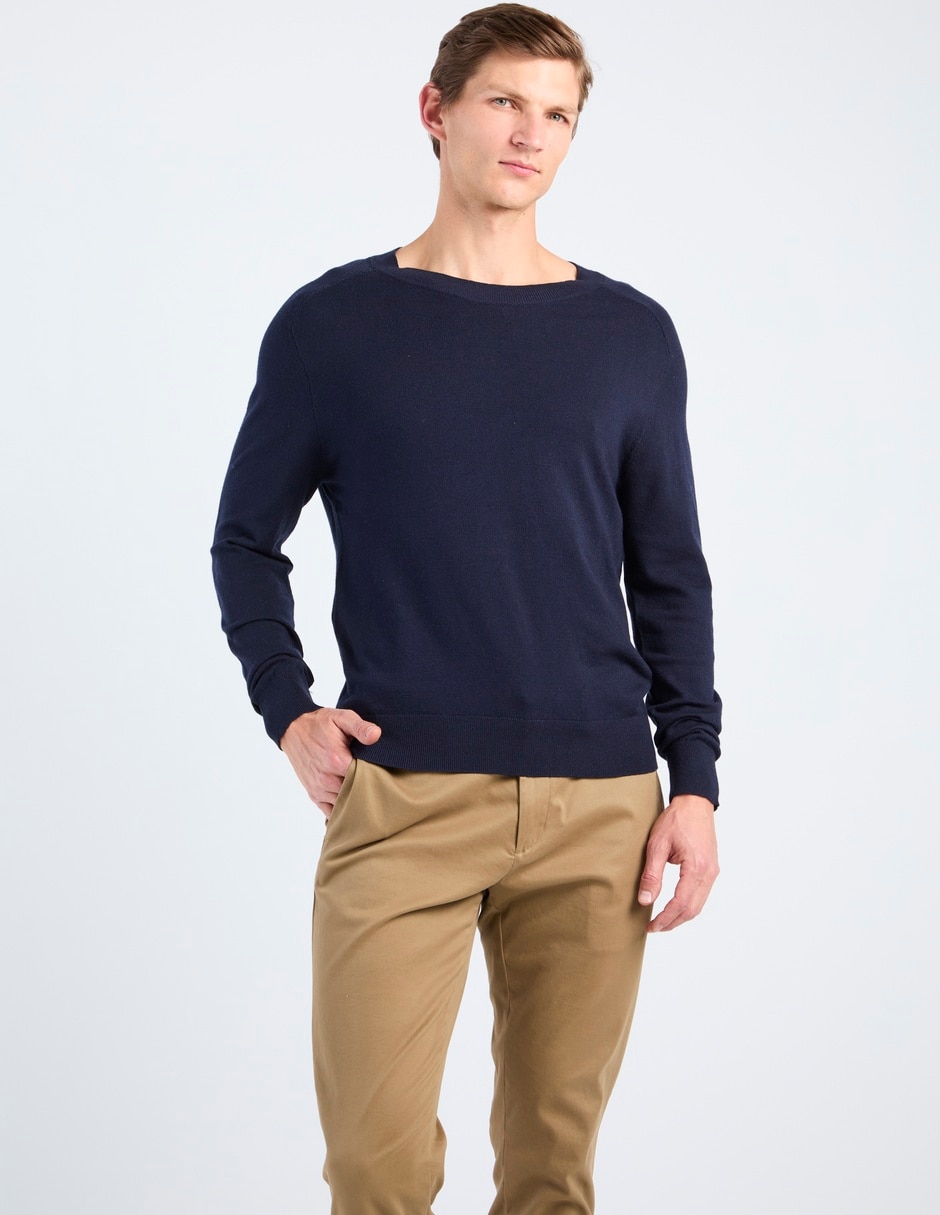 Suéter cuello redondo para hombre Suéter cuello redondo para hombre