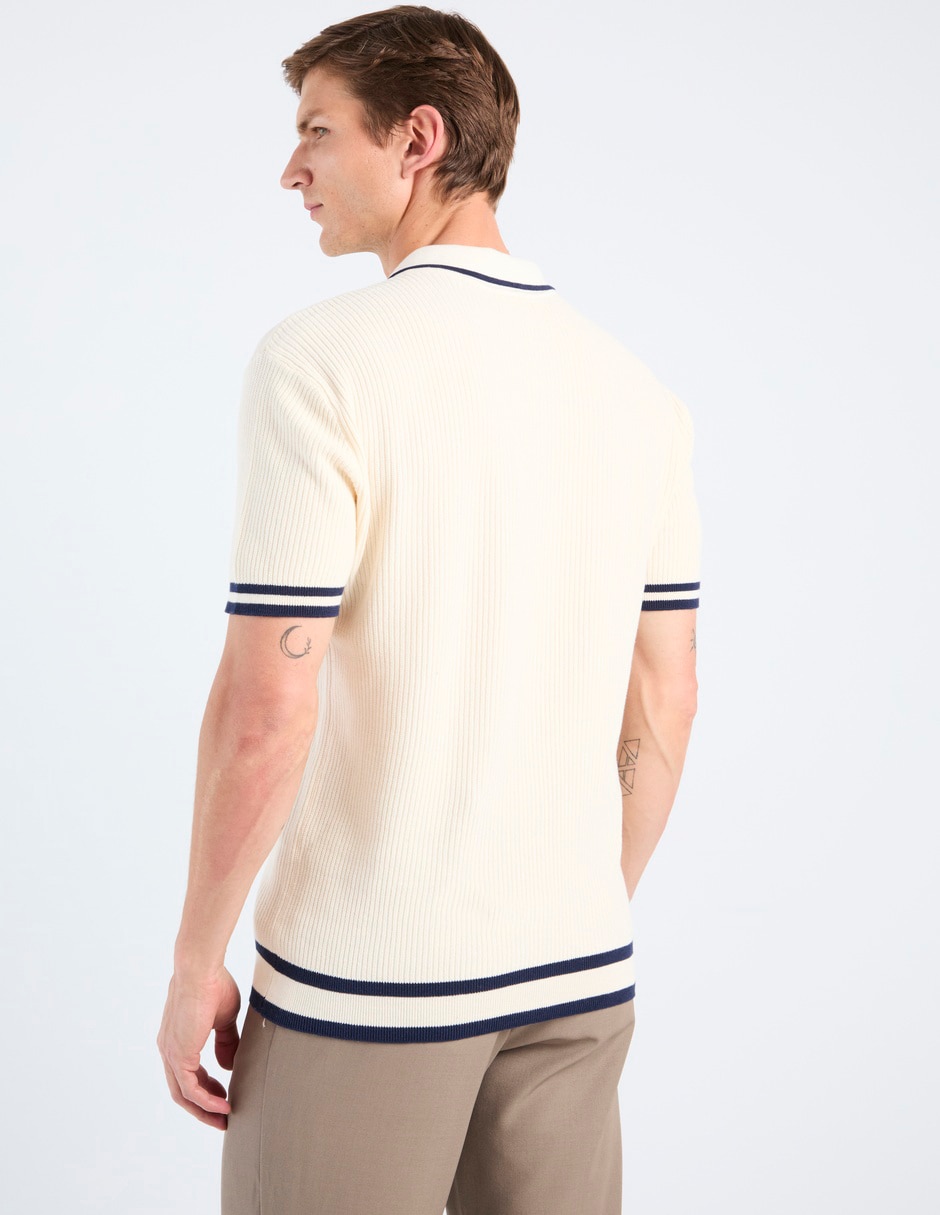 Camisa business casual manga corta para hombre 10