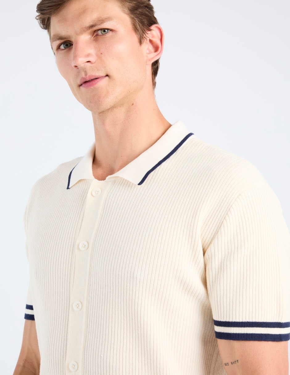 Camisa casual manga corta para hombre 5