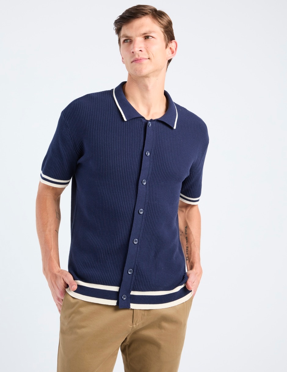 Camisa casual manga corta para hombre 1