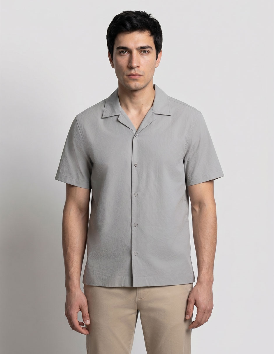 Camisa casual manga corta para hombre 1