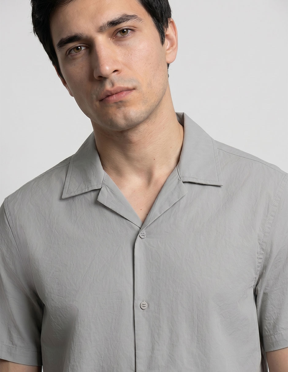 Camisa casual manga corta para hombre 4