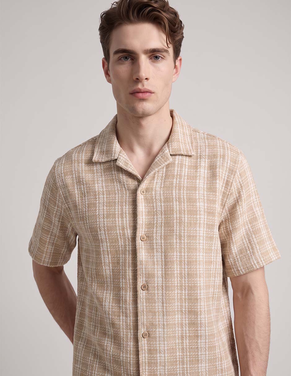 Camisa casual manga corta para hombre 3