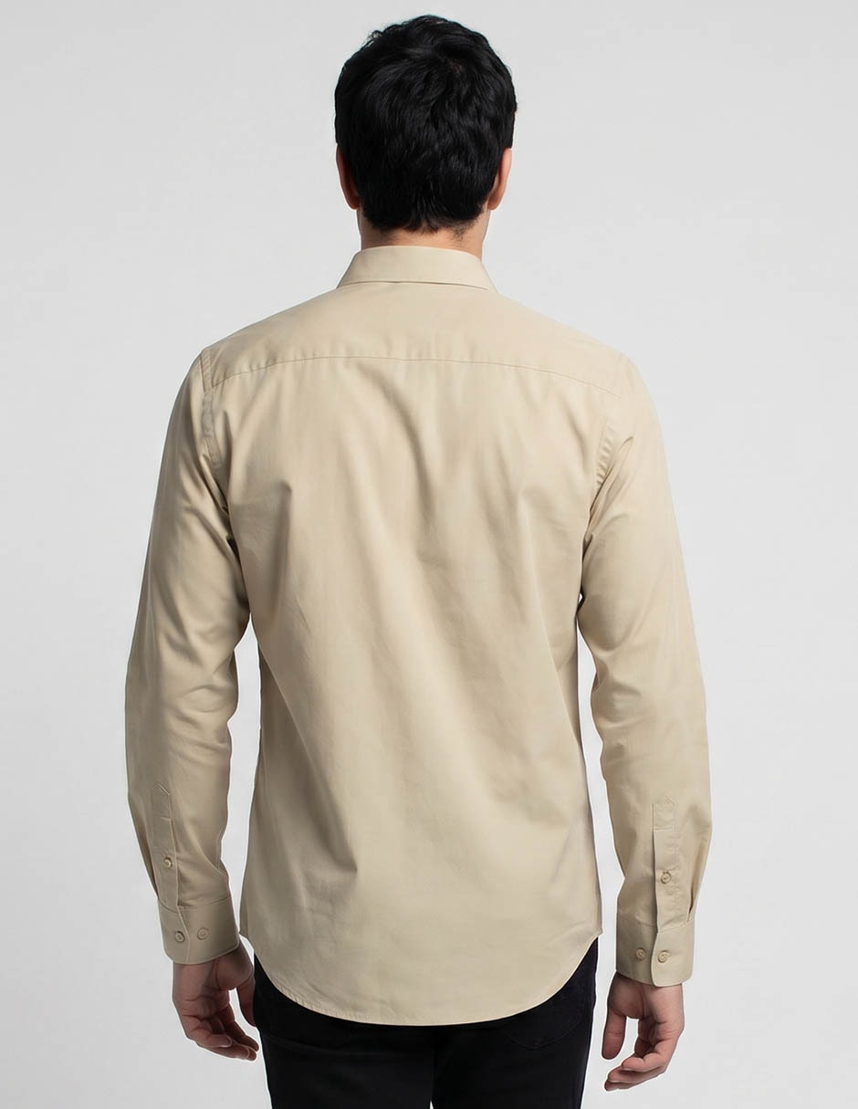 Camisa casual manga larga para hombre 3
