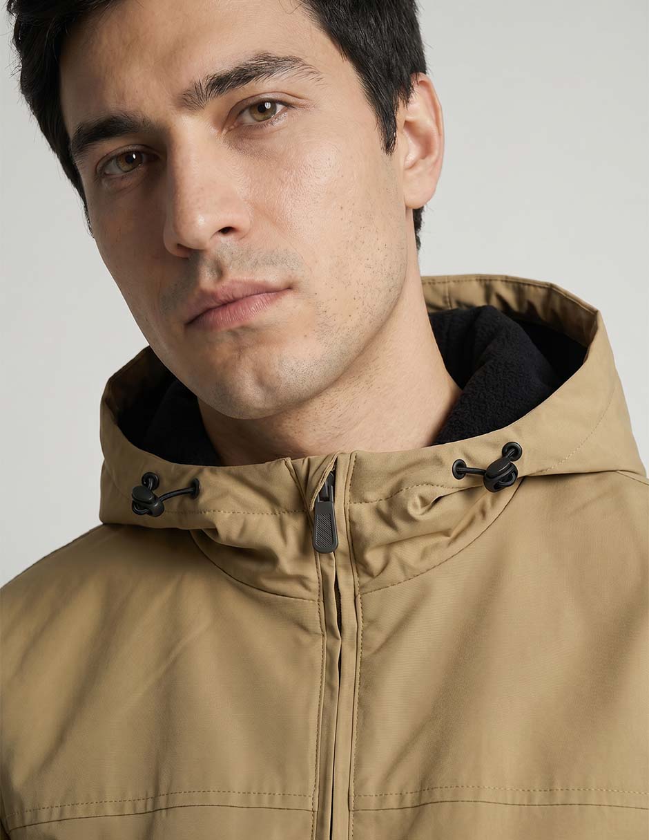 Chamarra bomber con capucha para hombre 2