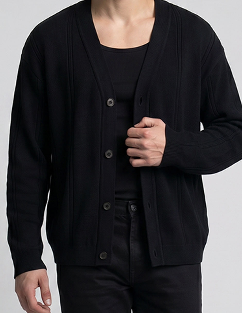 Suéter cuello V para hombre 2