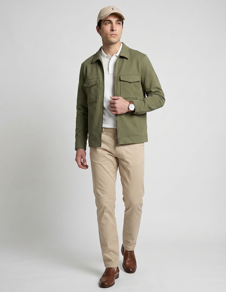 Chamarra casual Contempo con bolsillos para hombre