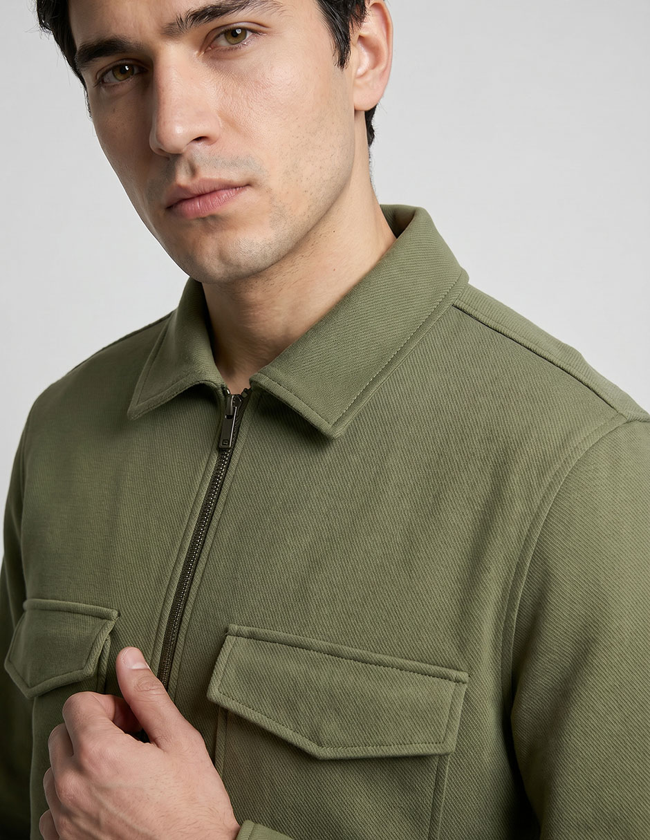 Chamarra casual Contempo con bolsillos para hombre