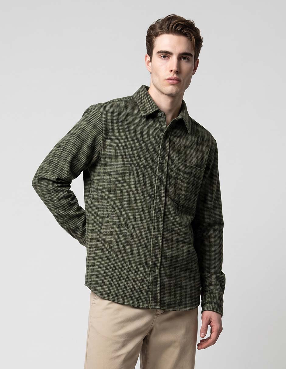 Sobrecamisa casual manga larga para hombre Sobrecamisa casual manga larga para hombre