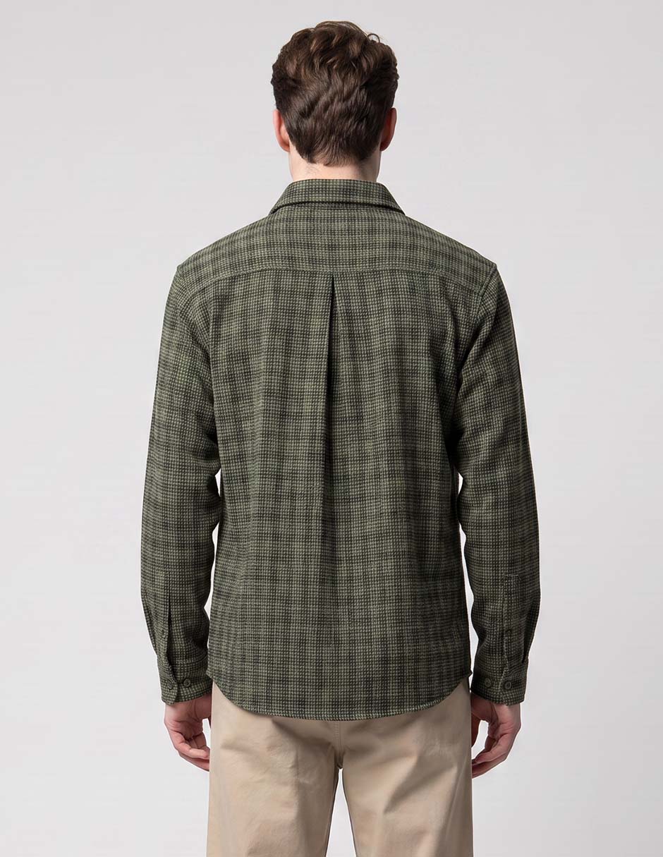 Camisa casual manga larga para hombre