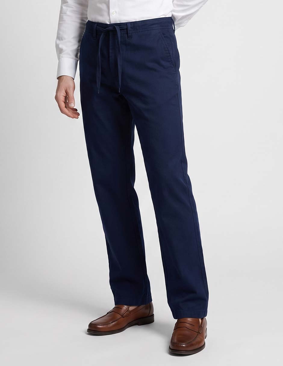 Pantalón chino straight de algodón para hombre Pantalón chino straight de algodón para hombre