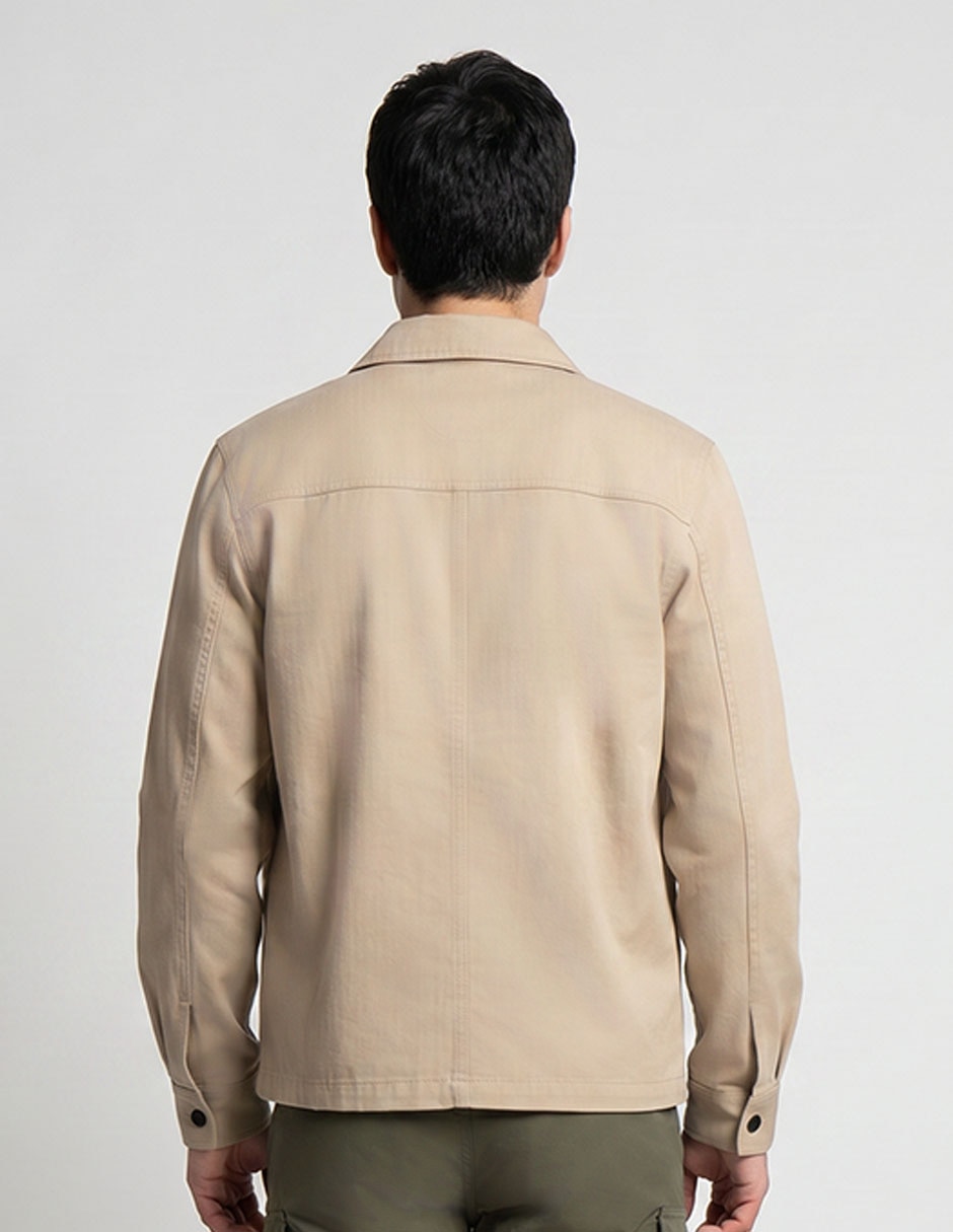 Sobrecamisa casual manga larga para hombre 2