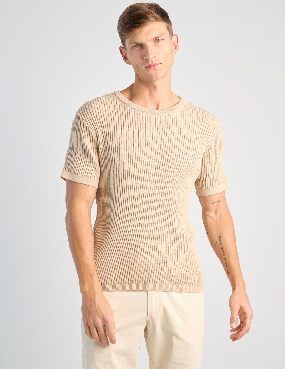 Playera cuello redondo para hombre